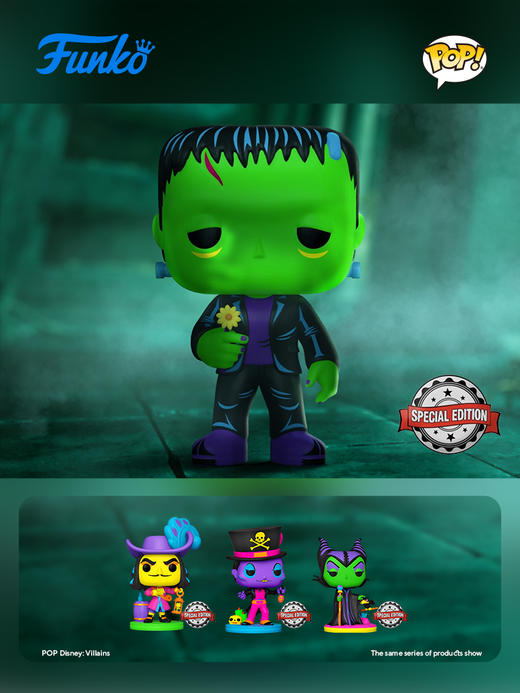 Funko POP Movies UM- Frankenstein电影环球怪物弗兰肯斯坦荧光款手办 64886 商品图1