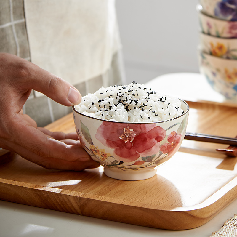 【&蓝】花系列 五小碗礼盒装①