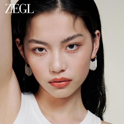 ZEGL复古金属耳环女2023年新款爆款耳钉小众设计感夏天度假风耳饰 商品图2
