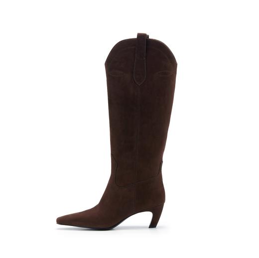 westory2023年秋季新品西部牛仔显瘦长靴西部靴高跟经典百搭W23DQ82981 商品图2