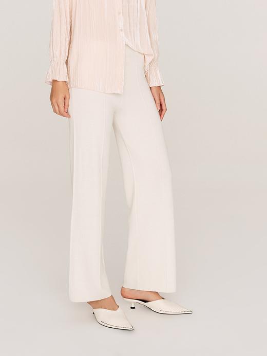 超细48支精纺羊毛直筒修身毛织裤FB466823O 商品图0