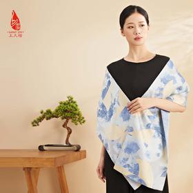 SAINTJOY/宋锦双面长巾 宋锦长巾 青花春韵 SCS22004