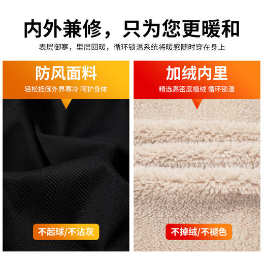 【新款DXC】大依优型大码连帽立领棉衣加肥加大羊羔绒外套时尚大号男装冬季胖子保暖 商品图3