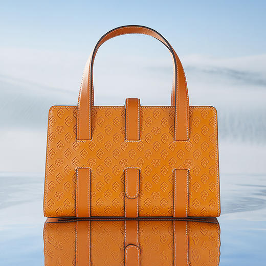 保兰德PLD东方雅奢45度老花经典系列头层牛皮条纹女包通勤必备女包 商品图4