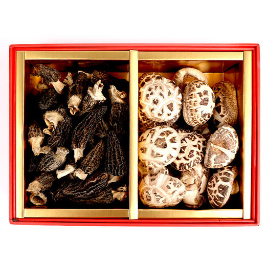 【龙游好物】嘉木清芬-双拼花菇礼盒 商品图2