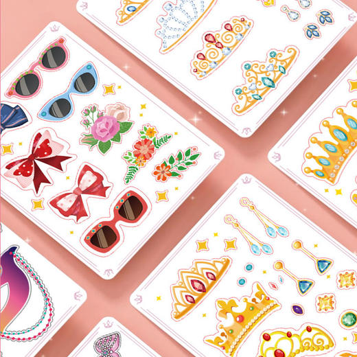 儿童公主化妆安静书网红创意粘贴画手工diy制作幼儿园女孩的玩具 商品图3