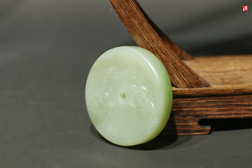 和田玉翠青 【莲莲有鱼】吊坠 配精美挂绳 商品图3