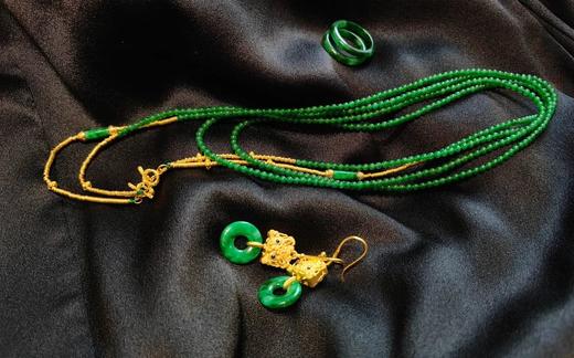 复古贵气老钱风｜绿珠子之美 商品图0