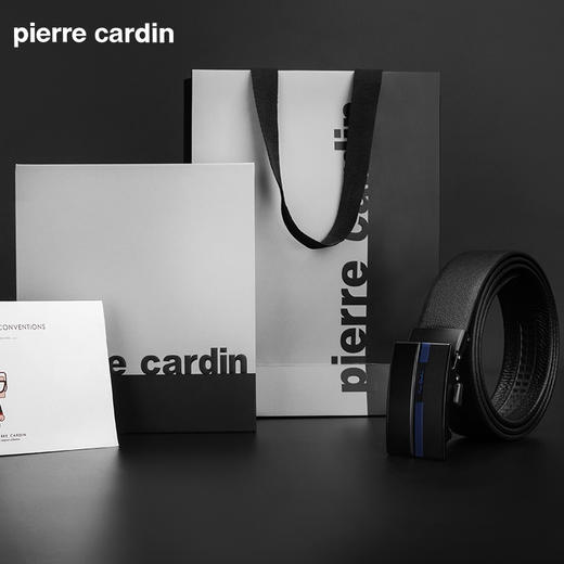 皮尔卡丹“职场精英”系列简约男士牛皮皮带腰带 商品图4