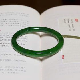 和田玉（碧玉）手镯-美人镯/直径6mm（手镯圈口请备注留言）