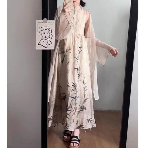 裁缝学苑AX124国风新中式旗袍纸样女装盘扣苎麻连衣裙背心裙样衣 商品图4