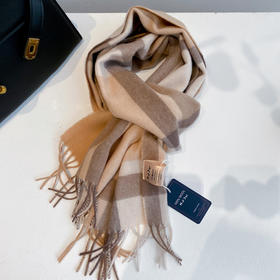 【格纹围巾❗️时尚百搭】纯羊毛格纹围巾英伦经典男女通用情侣款；冬季保暖围脖“质”和“美”的双重体验；柔软不刺肤，保暖更有型父亲节礼物新年礼盒年货礼盒