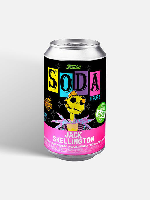 Funko POP SODA苏打罐迪士尼圣诞夜惊魂骷髅杰克与蛇限定荧光款手办 64967 商品图4