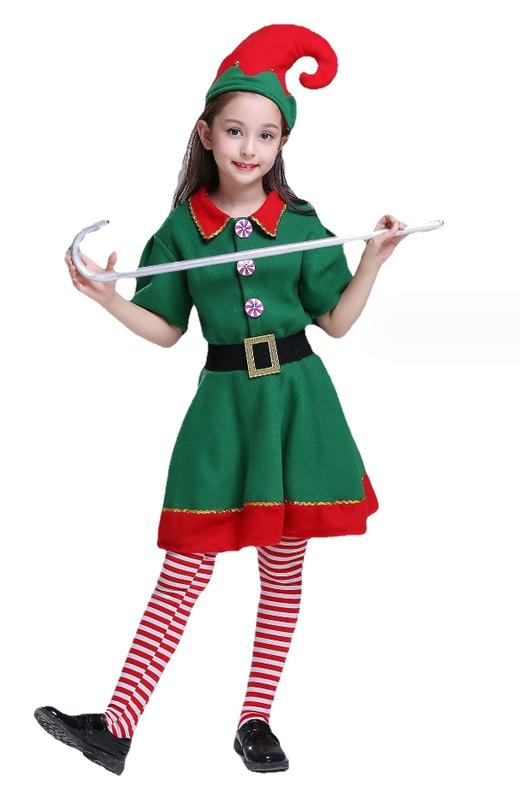 【服装鞋包】-万圣节成人儿童小精灵表演服cosplay舞会圣诞节服装 商品图3