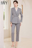 IWY/灰色秋冬羊毛西装套装女时尚高级感职业装上班面试工作服CP1867 商品缩略图0