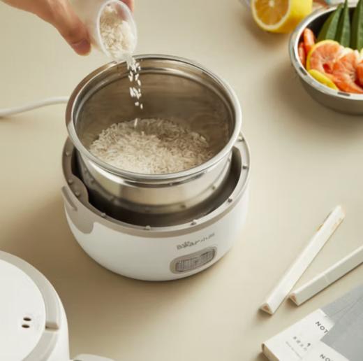 小熊（Bear） 电热饭盒 便携式方形保温饭盒插电加热饭盒双层不锈钢内胆真空保鲜 DFH-B14S3【ZMD安心系列】淘气 商品图3