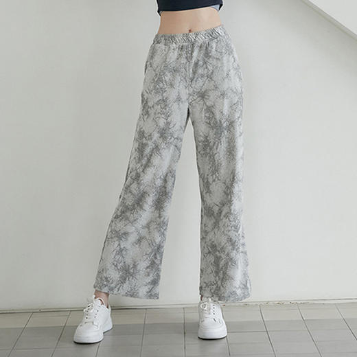 跃牌【洛水之神系列】宽松休闲松紧扎染健身运动直筒户外跑步长裤 HN210 商品图1