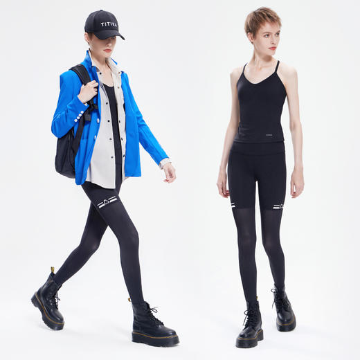 TITIKA ACTIVE瑜伽服运动瑜伽裤高腰健身吸湿排汗弹性踩脚裤so cool紧身裤 39P20840 商品图1