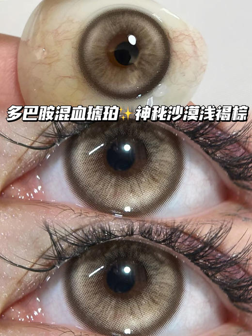 Race Brown  沙漠琥珀棕 「含硅水凝胶」年抛型 400/450/500/550/600/650/800度缺，其他度数货全！ 商品图0