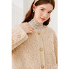 【严选】诗凡黎冬圆领拼接皮草7EA311531 商品缩略图3