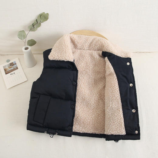 【羽绒加厚保温，柔软守护芳醇！】儿童羽绒棉马甲，婴儿马甲秋冬款，男女童宝宝加绒加厚马夹背心lm 商品图0