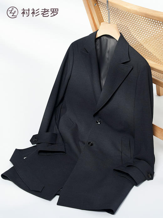 【大师经典】羊毛腰带中长款风衣JF001 商品图2