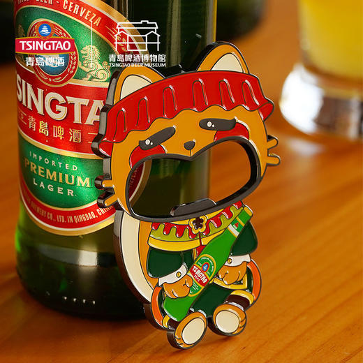 【青岛啤酒博物馆】啤皮猫开瓶器冰箱贴 青岛啤酒 官方文创 商品图1