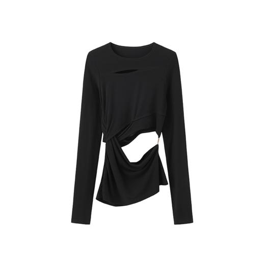 LIYIHAN 不规则褶皱打底衫 Y233S00390 商品图2