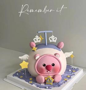黑巢-天秤座可爱露比蛋糕生日蛋糕