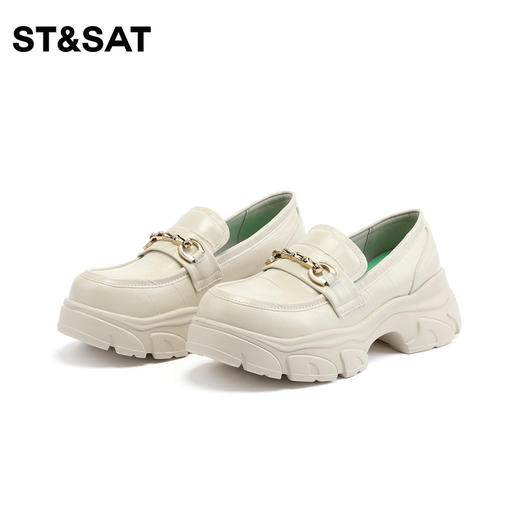 星期六竹节扣厚底乐福鞋SS31111220 商品图5