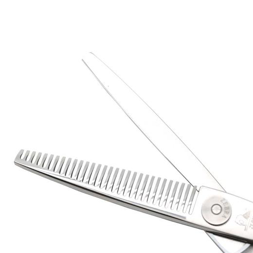 ZEBRA斑马 剪刀 E603038 牙剪/调量剪/无痕牙剪/打薄剪/去发量10-15%/ 单刃安全刀/平齿/30根齿/正刃/6寸 商品图7