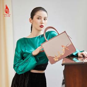 SAINTJOY/上久楷 宋锦女式拎包   鹊上枝头 BWW22A0601