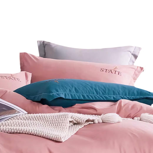 芳恩 臻绣纯色四件套 FN-Z8023 豆沙 商品图3