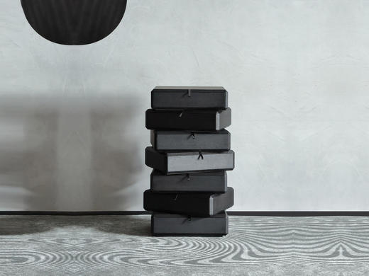 栖居 简 旋转七斗柜 实木多层板烟色，可旋转[免费送装，偏远地区除外] 商品图0