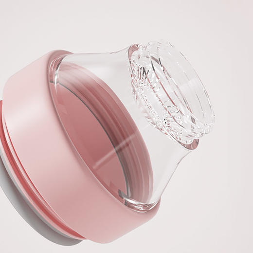 TD50202604 独角犀元气茶水分离杯陶瓷内胆樱花粉 商品图4