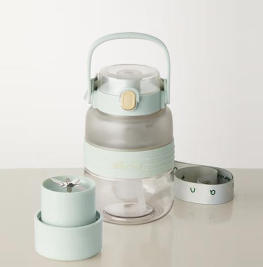 小熊（Bear）榨汁杯 家用便携式榨汁机 果汁机 秒碎冰打汁机 迷你小型果汁杯吨吨杯 LLJ-P10Q5【ZMD安心系列】  淘气 商品图0