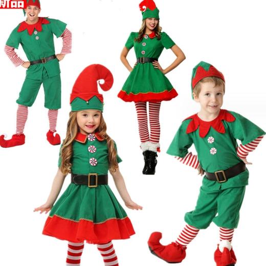【服装鞋包】-万圣节成人儿童小精灵表演服cosplay舞会圣诞节服装 商品图0