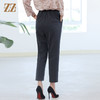 佐尔美秋冬新款 休闲百搭松紧腰长裤女E14KC30 商品缩略图4