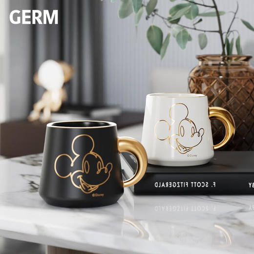 【小家电】格沵（GERM）迪士尼联名米奇马克杯男女情侣办公室陶瓷杯子礼盒430ML HF 商品图6