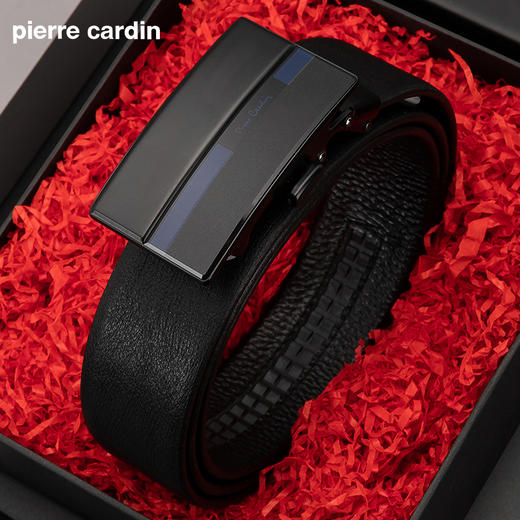 皮尔卡丹“职场精英”系列简约男士牛皮皮带腰带 商品图0