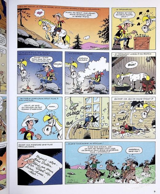 【中商原版】幸运的路克系列卷1-9 Lucky Luke 法文原版 Laurent Gerra 绘本 漫画 商品图2