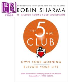 预售 【中商原版】凌晨五点俱乐部 英文原版 The 5 AM Club Robin Sharma 求职与职场 自我提升 卖掉法拉利的高僧作者新书