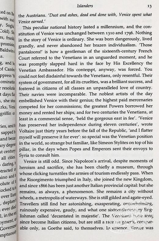 【中商原版】威尼斯 Venice 旅行日记 英文原版 Jan Morris 简 莫里斯 大英帝国三部曲作者 商品图7