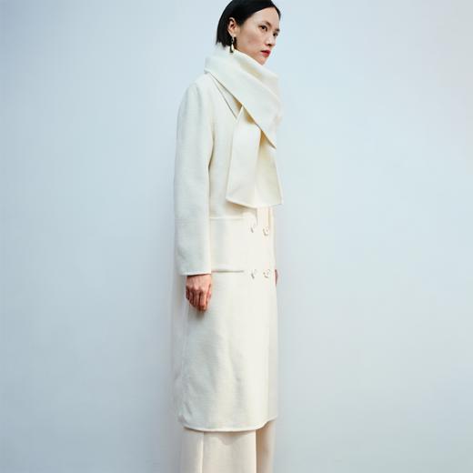 LIYIHAN 围巾式双面呢大衣 Y234D11702 商品图5