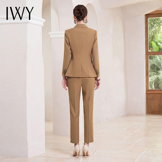 IWY/卡其色职业装西装套装女秋冬款高级感通勤工作服正装CP1856 商品图4