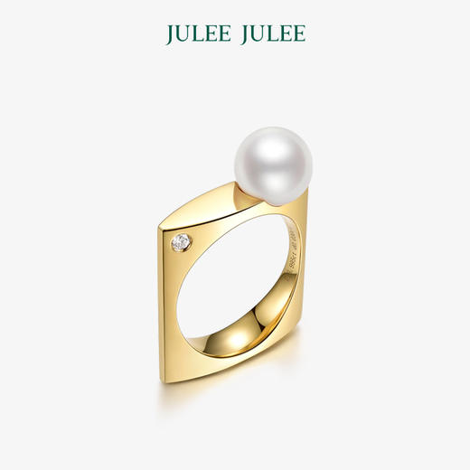 【方圆】JULEEJULEE茱俪  18K黄金珍珠吊坠戒指耳钉套装 商品图2
