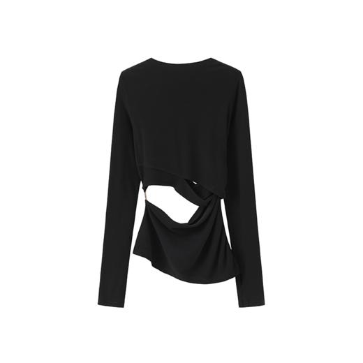 LIYIHAN 不规则褶皱打底衫 Y233S00390 商品图3