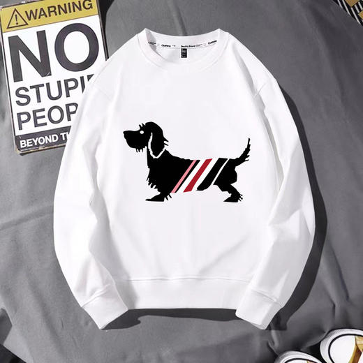 【独特的印花设计，让你眼前一亮！】卫衣男2023潮牌，运动秋冬新款，男式宽松大码圆领印花网红款打底上衣lm 商品图13