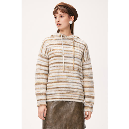 【严选】诗凡黎冬宽松H廓形连帽套头衫7EA333241 商品图1