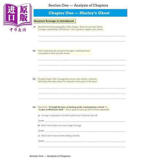 【中商原版】英国CGP GCSE English - A Christmas Carol Workbook (includes Answers) 商品图4